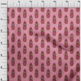 thumbnail image 2 of oneOone Polyester Lycra Fabric Leaves|Floral & Paisley Block Print Sewing Fabric BTY 56 Inch Wide, 2 of 4
