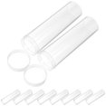 thumbnail image 4 of Transparent Plastic Coin Storage Tubes for Collectibles with Dust-Proof Lids 10pcs, 4 of 9