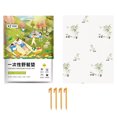 thumbnail image 1 of Disposable Waterproof Camping Blanket, 63 Inch x 87 Inch Plastic Picnic Mat for Beach and Park Camping-c1pc-, 1 of 7