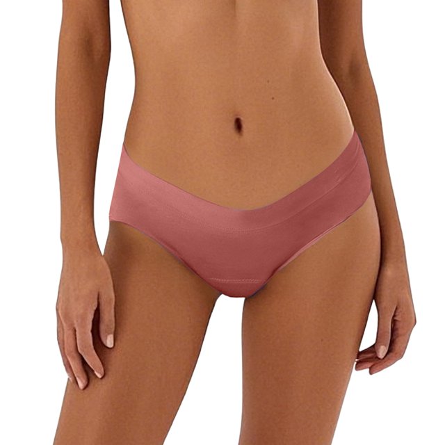 Women's Plus Size Solid Color Sexy Multilayer Absorbent Underwear Breathable Leakproof Menstrual Panties