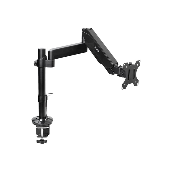 VIVO Heavy Duty Articulating Single Pneumatic Spring Arm Desk Mount Stand, Fits 17 to 32 inch Standard Screens or 43 inch Ultrawides up to 26.4 lbs with Maximum VESA 200x100mm, STAND-V101H