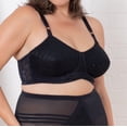 thumbnail image 3 of Rago Satin and Lace Support Bra (2101) 40DD/White, 3 of 4