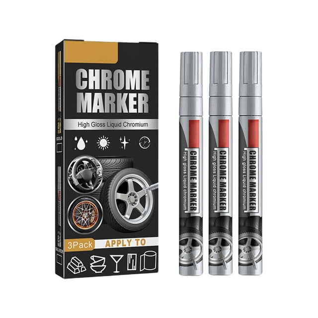 3x Liquid Mirror Marker Set DIY Car Paint Pens Markers Sale6