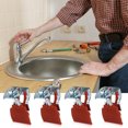 thumbnail image 3 of 5 Pcs Kitchen Sink Mounting Clamps Kitchen Sink Fixing Clamps Screw Adjustment Sink Brackets, 3 of 9