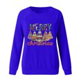 thumbnail image 4 of Chandail en Molleton de Noël pour Femmes 2023 Imprimé de Noël à Manches Longues et Col Rond en Liquidation, 4 of 5