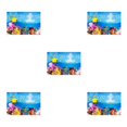 thumbnail image 3 of Youkk Beautiful PVC Aquarium Background Poster Vibrant Fish Tank Decoration Landscape 30x52cm 5Set, 3 of 6