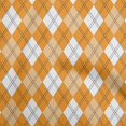 thumbnail image 1 of oneOone Georgette Viscose Orange Fabric Check Craft Projects Decor Fabric Printed By The Yard 42 Inch Wide, 1 of 4