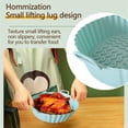 thumbnail image 4 of Rbaofujie Doublures en Silicone pour Friteuse à Air Chaud Pot Réutilisable Poêle de Cuisson pour Friteuse Tapis de Friteuse Doublure de Friteuse 7,5 Pouces Doublures en Silicone pour Friteuse à Air Réutilisables, 4 of 7