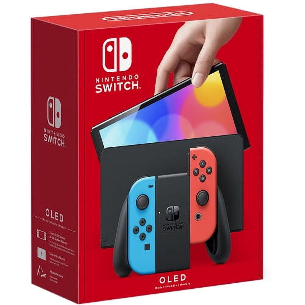 Nintendo Switch OLED Neon Blue/Red with Minecraft Game - Walmart.ca