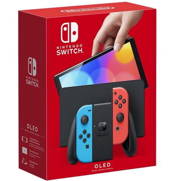 Nintendo Switch OLED Neon Blue/Red with Minecraft Game - Walmart.ca
