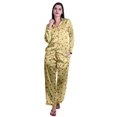thumbnail image 1 of Moomaya Ensembles de Détente pour Femmes à Manches Longues, Pyjama à Col Cranté Boutonné, 1 of 6