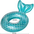 thumbnail image 4 of Mermaid Pool Float, Inflatable Mermaid Swimming Ring Floating Bed Float Pool, Mermaid Tail Tube Flashing Water Party Adult Summer Beach Pool Float_Perfect Gift, 4 of 5