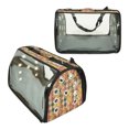 thumbnail image 2 of Small Pet Carrier for Small Dogs and Cats - Waterproof Soft Pet Travel Bag with Meshed Window - TSA Approved Pet Carrier for Cat Travel Bag - 7.9 x 13.8 x 7.9 Inch - Honeycomb, 2 of 8