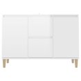 thumbnail image 3 of vidaXL Sideboard High Gloss White 101x35x70 cm Engineered Wood, 3 of 4