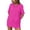 Hot Pink, variant on asjyhkr Womens Cotton T Shirts Crew Neck Short Sleeve Solid Color Summer Tops Lightweight Basic Tees