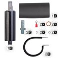 thumbnail image 3 of VONKY 255LPH Inline Fuel Pump High Flow Pressure With Install Kit Fuel Pump Inline Fuel Pump Pump Replaces GSL392 400-939 Black, 3 of 6