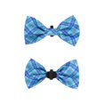 thumbnail image 4 of One Paw, Bowtie Slider for Dogs, Soft Fabric, Blue, 4 of 4
