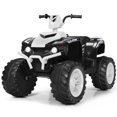 thumbnail image 1 of Gymax VTT Électrique 12 V pour Enfants, 4 Roues, avec Musique, Lumière DEL, Blanc, 1 of 9