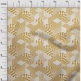 thumbnail image 3 of oneOone Cotton Flex Yellow Fabric Geometrical Mix Sewing Material Print Fabric By The Yard 40 Inch Wide, 3 of 4