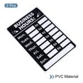 thumbnail image 3 of Unique Bargains Business Hour Sign PVC Self Adhesive Operation Hour Sticker Black 2 Pack, 3 of 5