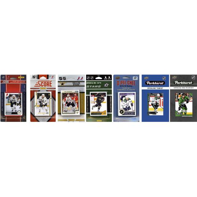 C & I Collectables STARS717TS NHL Dallas Stars 7 Different Licensed Trading Card Team Sets