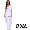 thumbnail image 3 of Women's Scrub Sets Six Pocket Medical Scrubs (V-Neck with Cargo Pant), 3 of 5