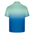 thumbnail image 4 of Birdeem Shirts for Men Mens Casual Gradient Short Sleeved Lapel Button Up T-Shirt Top, 4 of 12