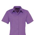 thumbnail image 2 of Premier Blouse en Popeline à Manches Courtes / Chemise de Travail Unie, 2 of 3