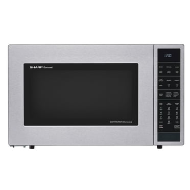 SHARP SMC1585KS Carousel® Countertop Convection Microwave Oven 1.5 cu. ft., 900W, Stainless Steel, Multi-Function, Auto Defrost, Broil, Roast, Bake