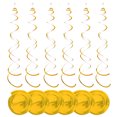 thumbnail image 2 of Becaristey 6pcs Set Streamers Decorations Party Streamers Gold Streamers Party Decorations Ceiling Decorations For Birthday Party Gold 27.5 inch 1Set, 2 of 6