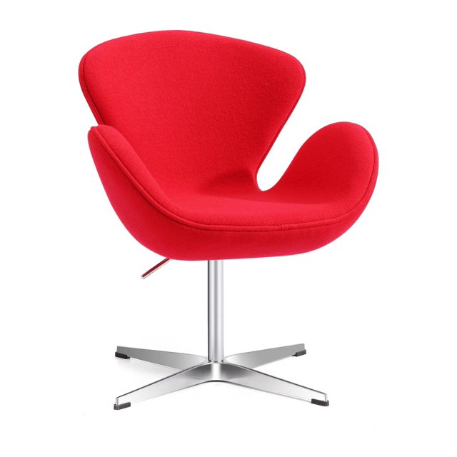 Fauteuil Lounge Pivotant Moderne Lacey avec Vérin Hydraulique