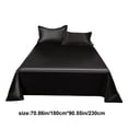 thumbnail image 3 of TopLLC Ice Silk Bed Sheet Pillow Case 3-piece Set - And Luxurious Soft Ice Silk Bed Sheet Suitable For All Seasons Cool Ice Silk Fabric Machine Washable Ice silk bed sheet, 3 of 9