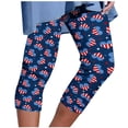 thumbnail image 1 of Yuyuzo Womens Plus Size Capris High Waisted Straight Leg Solid Color Bottom Capri Pants for Women 3/4 Slacks, 1 of 5