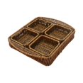 thumbnail image 2 of DOLITY Paniers de Rangement Faits à la Main Décoratifs pour Légumes Table Basse de Salle à Manger Hôtel Carrés, 2 of 9