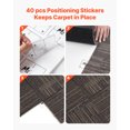thumbnail image 3 of VEVOR Carpet Tiles Reusable 24x24 inch 24 PCS Modular Rug Soft Padded Gray Brown, 3 of 9