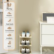 EGNMCR Room Decor, Home Decor, Home Decor Foldable Shoe Rack Shoe Organizers For Closet Plastic Shoe Storage Box For Entryway Living Room Sturdy Stackable Sneakers Cabinet Bins shoe rack