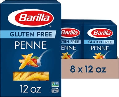 Barilla Penne Pasta Gluten Free, 12 Oz (Pack of 8)