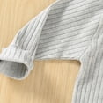 thumbnail image 4 of Cowsor Girls Soft Ribbed Peter Pan Collar Bow T-Shirt Sweet and Ribbed Knit Casua Cute Tops, 4 of 7