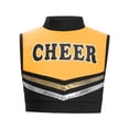 thumbnail image 3 of vastwit Kids Girls Mock Neck Tank Vest Shirts Sleeveless Color Block Letters Printed Cheerleading Uniform Crop Tops Black 6, 3 of 6
