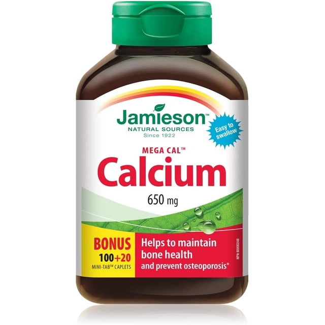 Jamieson Caplets de Mega Cal Calcium 650 mg