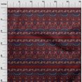 thumbnail image 2 of oneOone Georgette Viscose Fabric Leaves & Floral Block Print Fabric By The Yard 42 Inch Wide, 2 of 4