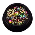 thumbnail image 1 of Multi Types 3D Gold Silver Crystal Rhinestones Pearl Crystal alloy nail Alloy Glitter Nail Jewelry Manicure Sticker Tips Decor, 1 of 7