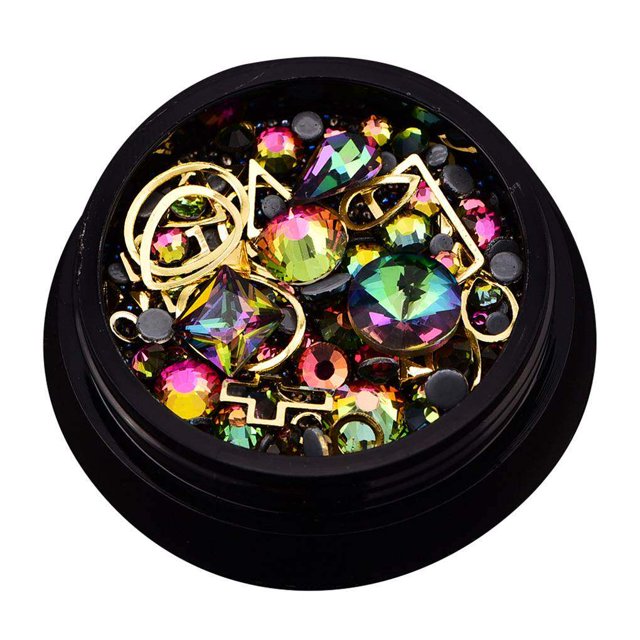 Multi Types 3D Gold Silver Crystal Rhinestones Pearl Crystal alloy nail Alloy Glitter Nail Jewelry Manicure Sticker Tips Decor
