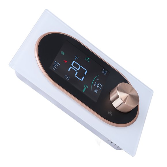 Color Touchscreen Smart Thermostat, Remote Controllable, Energy Saving with Voice Control, for Home Office Shopping Mall