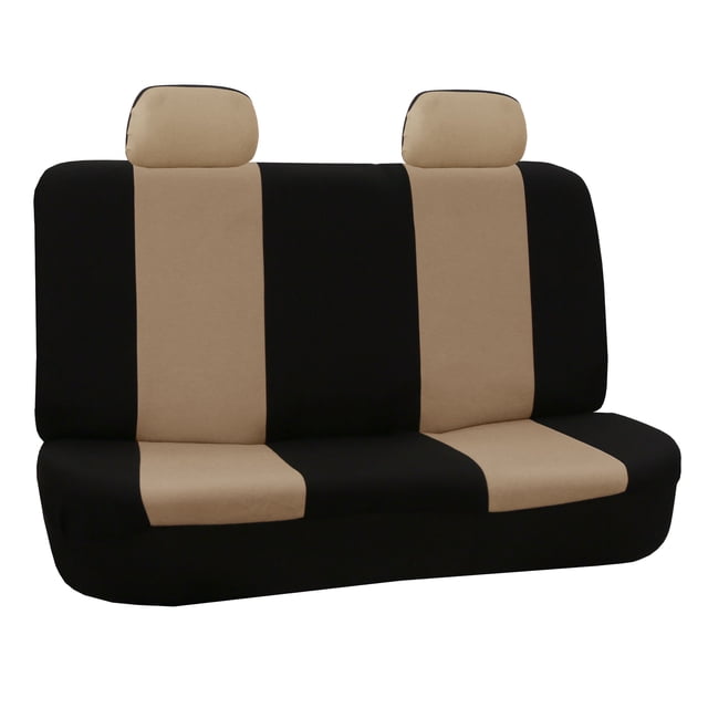 FH Group Flat Cloth Universal Seat Covers Fit For Car Truck SUV Van - Rear Bench
