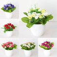 thumbnail image 1 of Simulated Flower Pot Colorful Roses Floor Decoration Plastic Showcase Home Yard Simulation Bonsai for Dinning Table, 1 of 9