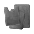 thumbnail image 3 of YYSDCY Deals of The Day Clearance! Bathroom Floor Mat Set, Strong Absorbent Coral Velvet Mat, Non-Slip Toilet Mat, Soft and Absorbent Bathroom ThreePCS Rug Set for Household Use, 3 of 5