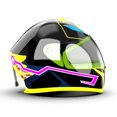 thumbnail image 3 of Motorcycle Helmet EL Cold Light 4 Mode Led Bike Helmet Light Lights Strip Bar Blue, 3 of 8