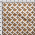 thumbnail image 3 of oneOone Cotton Poplin Rust Brown Fabric Nautical Craft Projects Decor Fabric Printed By The Yard 42 Inch Wide, 3 of 4