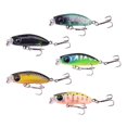 thumbnail image 4 of DYNWAVECA Fishing Lures Hard Baits Fishing Accessories, Swimbaits Crankbaits Artificial Baits for Rivers Seawater Freshwater Reservoirs 5Pieces Random Color, 4 of 10